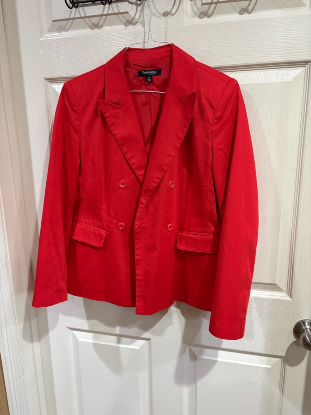 Chadwicks  Red Double-Breasted Blazer